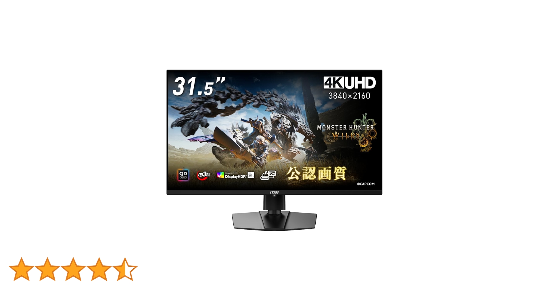 MPG 321URX QD-OLED 4K ゲーミングモニター MPG 321URX QD-OLED